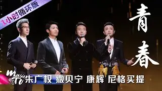 致敬青春！央视boys康辉、撒贝宁、朱广权、尼格买提演唱歌曲《青春》（一小时循环版）| 中国音乐电视 Music TV