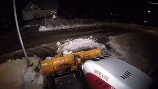 [GOPRO] Schnee r&auml;umen mit Steyr 9105 MT