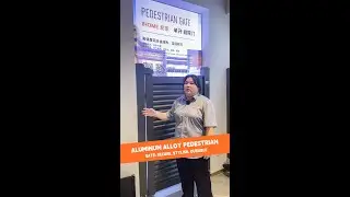 ALUMINUM ALLOY PEDESTRIAN GATE