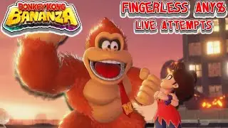 Donkey Kong Bananza! FINGERLESS ANY% Live Attempts