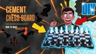 ♟️ DIY Cement Chessboard & Pieces Handmade Cement Chess Set Mold | Unique Cement Craft #diy #chess 