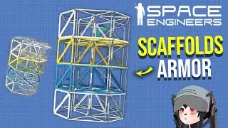 Sneaky Benefits of Using Scaffold Blocks on Ship Armor, Space Engineers