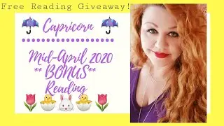 CAPRICORN ♑ APRIL 2020 BONUS READING! COMMENT TO BE ELIGIBLE FOR A FREE READING GIVEAWAY!