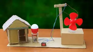 1 предмет для научного эксперимента, сделанный с использованием картонного динамо-двигателя