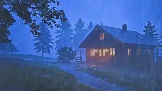 🌙 Ultimate Sleep Aid Heavy Rain White Noise Dark Night Ambience for Calm Mind & Focus 😌