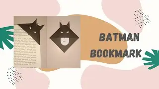 how to make Batman bookmark || Simple step #youtube #craftzone