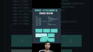 grid column and grid #coding #webdevelopment row
