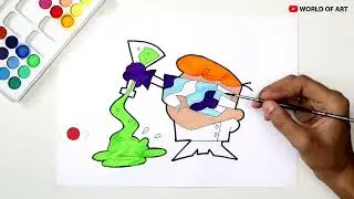 How to Draw Dexter | Dexter's Laboratory character drawing