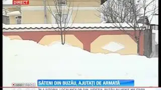 Sătenii din Buzău, ajutați de armată