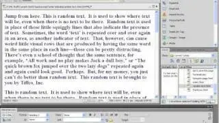 Dreamweaver CS5 Tutorial Named Anchor Links Adobe Training Lesson 5.4