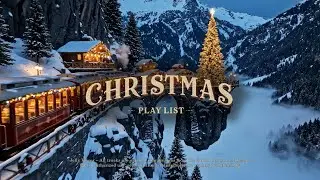 Christmas Songs 4K &ndash; Magical Train Ride Through Snowy Mountains & Holiday Lights