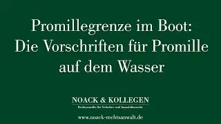 Promillegrenze im Boot: Die Vorschriften f&uuml;r Promille auf dem Wasser
