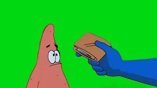SpongeBob man ray green screen 