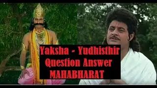 Yaksha - Yudhishthir QnA conversation in Mahabharat