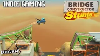 Bridge Constructor Stunts | BUILDING THOSE STUNTS | Indie Gaming | PC Gameplay