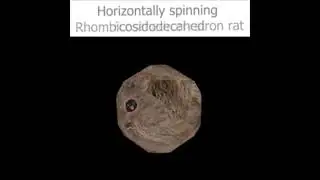 horizontally spinning rhombicosidodecahedron rat