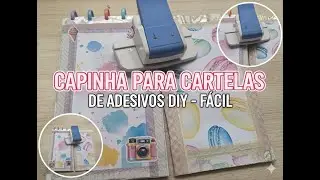 DIY f&aacute;cil - Capinha para cartelas de adesivos!