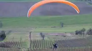 Paraglider in Derdinger Horn, Oberderdingen, Baden-W&uuml;rttember, Germany Part I