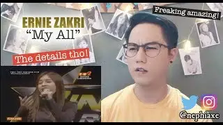 Ernie Zakri - My All | REACTION