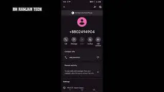 Android phone এর নাম্বার নাম দিয়ে সেভ করুন 👈  RN Ramjan Tech ।। Save Android phone number with name