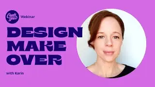 Design a poster and Social Media visuals with Canva | Design Makeover with Karin