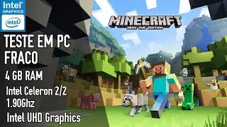 Minecraft em PC FRACO | 4GB RAM, Intel Celeron sem placa de v&iacute;deo