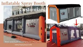 Customized Inflatable Paint Booth for North American Customer-from Hnjoytoys Paint Booth