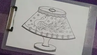 Table Lamp Design Drawing | Table Lamp Pencil Drawing |Intermediate Exam Design Drawing |