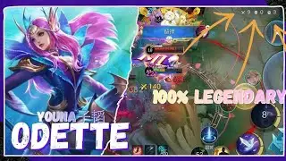 ODETTE BUILD 100% LEGENDARY! CARRY THE GAMES SOLO RANK! MOBILE LEGENDS