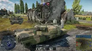 WAR THUNDER gameplay - M1A1 AIM / map - Normandy