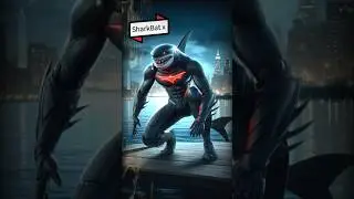 Shark Fusion X Spider-Man, Batman, and Doctor Strange Hybrid Evolution #marvel