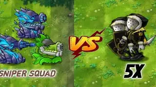 Gatling Pea Cryo Gatling Pea Sniper Gatling Pea! Epic Fusion vs Double Ninja Zombie #pvzfusion 