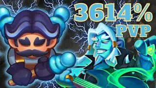 *Necromancer* Tesla max lvl 3614% crit VS Blade Dancer | PVP - Rush Royale