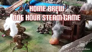 playing a home brew steam fantasy one hour wargame
