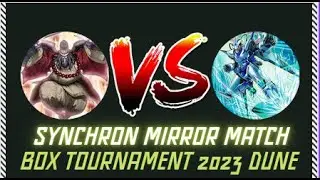 SYNCHRON MIRROR MATCH BOX TOURNAMENT DUNE 2023