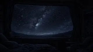 8 Hours of Quiet Space | Dark Spaceship Window &bull; Deep Sleep & Relaxation