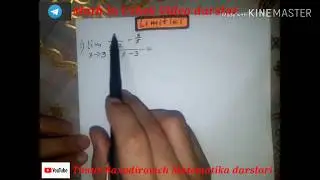 limitlar ustida bir qancha amallar bajarish