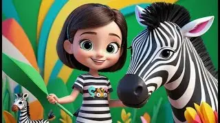 Zara Zebra Loves Stripes | Colorful Zebra Song for Kids | Fun Learning Rhyme