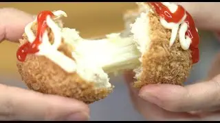 Crispy Crispy Cheese Fried Chicken nuggets Recipe | Super easy to make (No Oven Needed) ASMR
