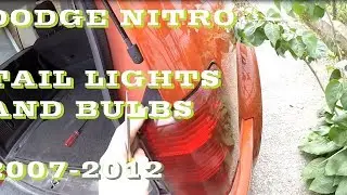 How to change / replace Dodge Nitro Tail lights and bulbs