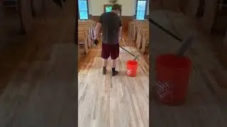 Staining the Church Floor!