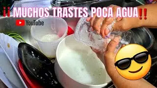Así Lavo Trastes con muy poca agua| Qué hacer en caso de escasez de agua
