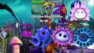 PVZ GW2 UBE Mod - Royal Hypno Flower and her Mushroom Alien Plants on Zomboss's Lunar Landing in Ops