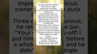 The Dancing Duck#duckjokes #barjokes #funnyanimals #circusjokes #cleverending