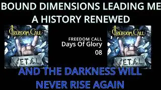 Days Of Glory with Lyrics FREEDOM CALL METAL 2019