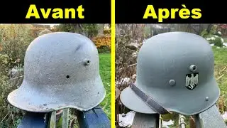 Restauration d'un Stahlhelm M16 réédité
