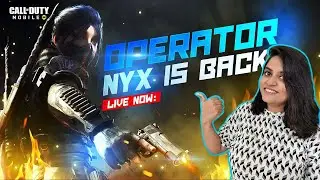 🔴LIVE - Just Another Day Operator NYX | CODM.exe | Gameplay | Best Live Stream with Facecam Stream