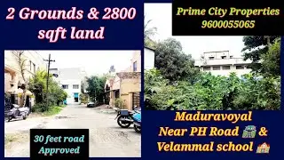 Residential Land Sale in Pallavan nagar, Maduravoyal, Chennai 🆔2361 #approved #northfacing #landsale