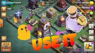 🔥Using clock tower potion🔥first on youtube clash of clan update