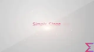Free After Effects Intro Template #7 : Clean Logo Reveal Intro Template for After Effects CS6 CC